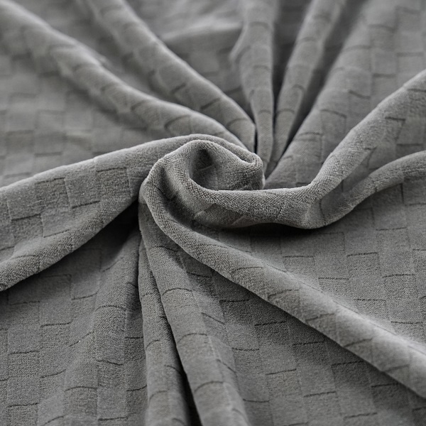 Checkerboard Pattern Burnout Fabric