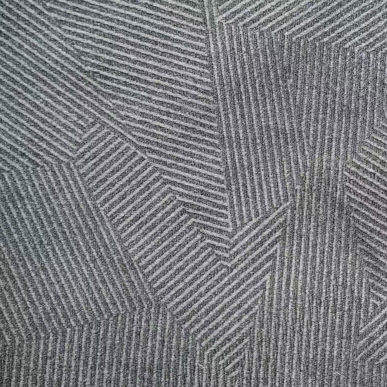 Line Stripes Pattern Burnout Fabric