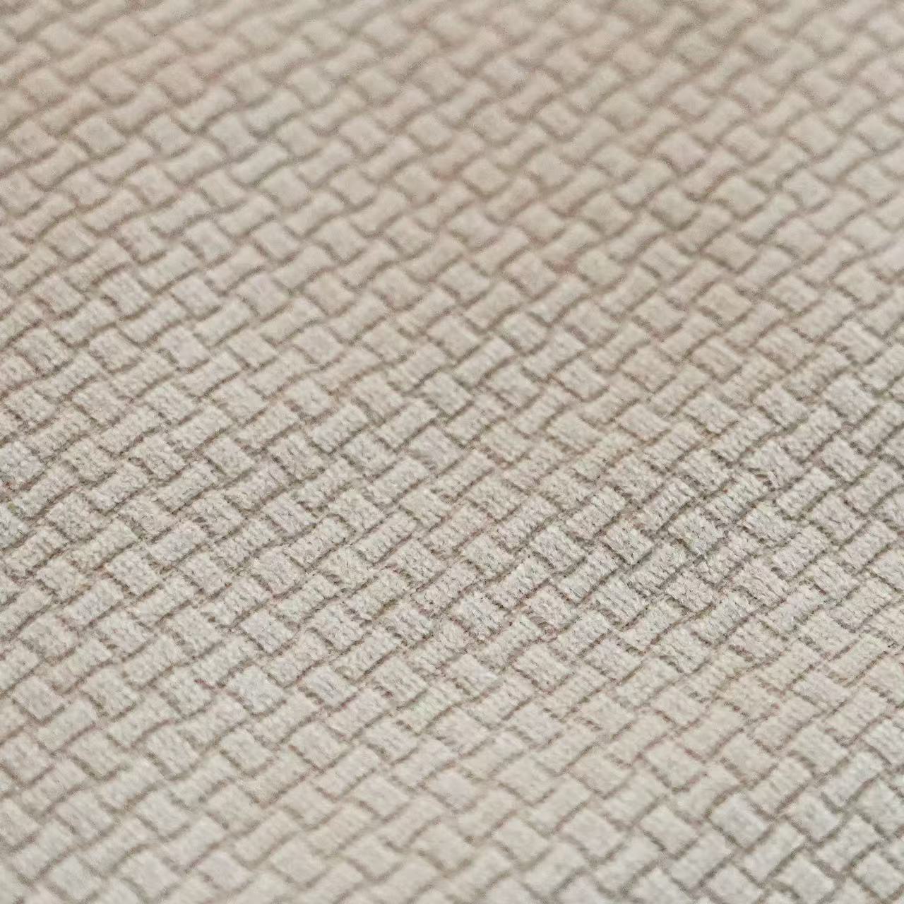 Horizontal and vertical Square Shaped Burnout Fabric